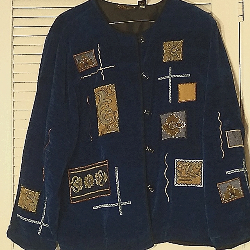 Alex Kim blue jacket